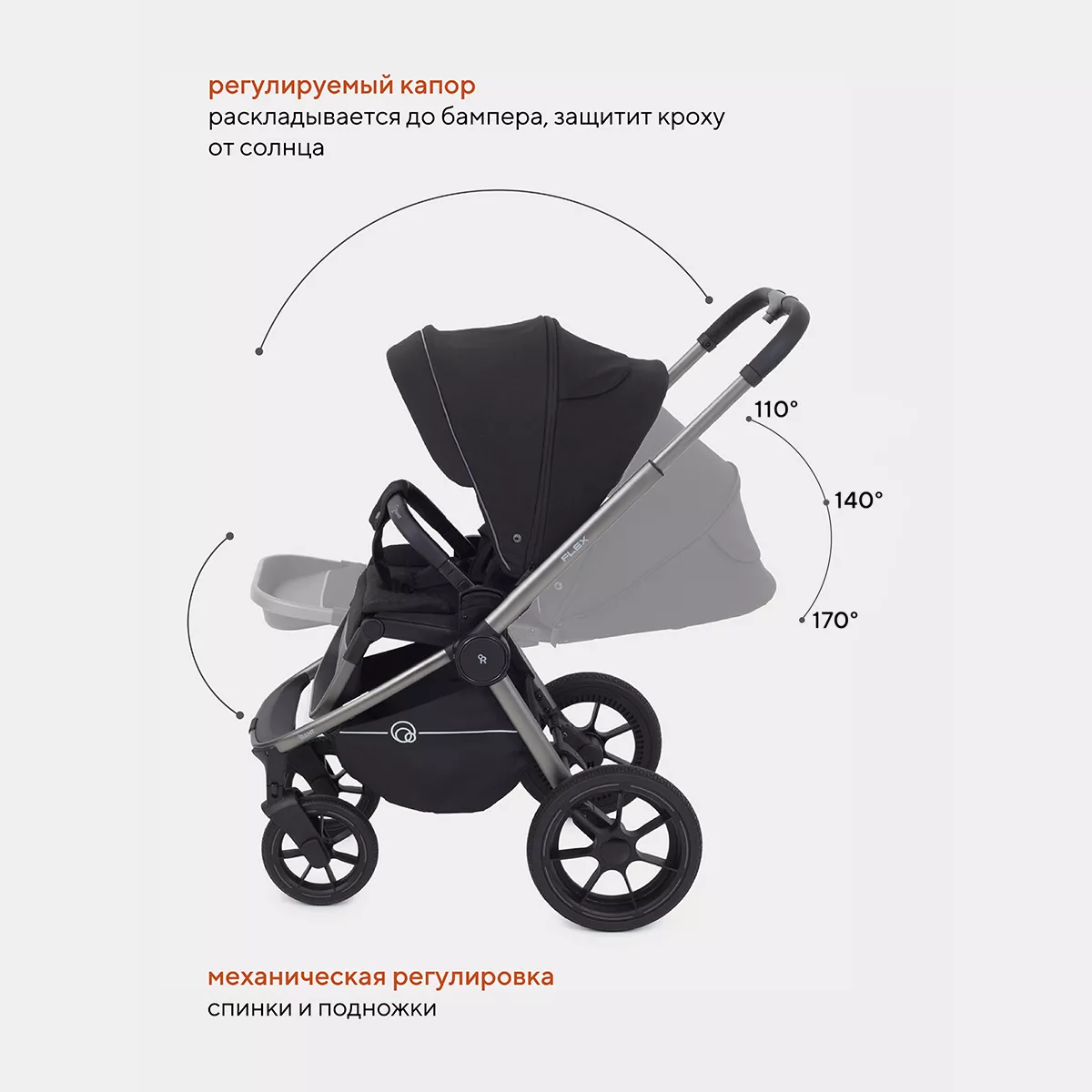 Складывание вместе с прогулочным блоком
